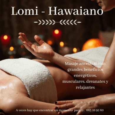 Tarjeta regalo del masaje Lomi Lomi hawaiano con aceites cálidos en Dream Body Sants Barcelona